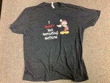 Disney Christmas T-Shirt MENS WOMENS Matching Mickey Minnie Black Extra Large