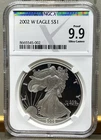 2002-W 2003 American Silver Eagle Proof 9.9 NGC X NGCX .999 Private Listing