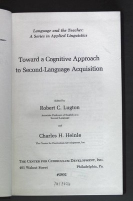 Toward a Cognitive Approach to Second-Language Acquisition. Language and the tea