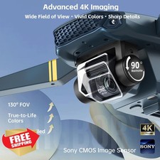   4K Drones with Camera for Adults: 2650ft Long-Range Foldable Quadcopter, 60 ...