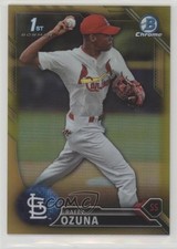 2016 Bowman Chrome Prospects Gold Refractor 48/50 Raffy Ozuna #BCP183 sh7