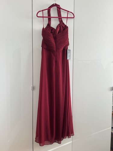 Ever Pretty BNWT burgundy halterneck evening dress UK 14 - Picture 3 of 21