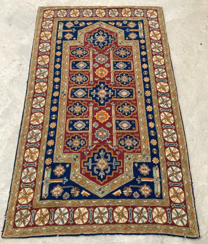 Vintage Artisan Made Hand Woven Beautiful Turkish Kilim Rug Carpet 151x91 cm