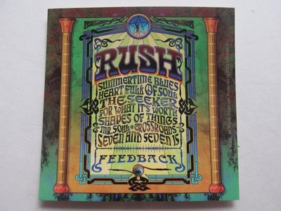 Rush Feedback Sticker C&D Visionary 2004 Licensed 4'' x 4'' Classic Rock Decal