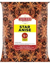 STAR ANISE WHOLE 1 LB | Seeds Pods ~ All Natural | Vegan | Gluten 454 gm 