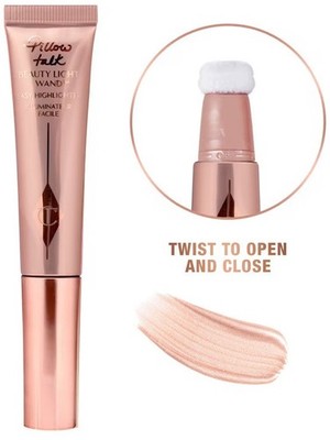 Charlotte Tilbury Beauty Highlighter Wand IN PILLOW TALK,12ML NEW WITH BOX
