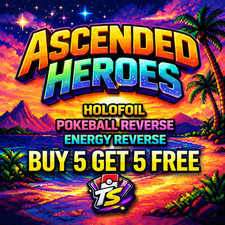 Pokemon Ascended Heroes Singles Holos Pokeball Reverse NM Buy 5 Get 5 FREE