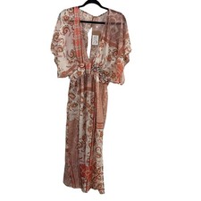 Boho Beach Hut M NEW Beach Cover Up Dress Boho Fairycore Flirty Romantic