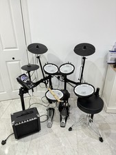 Roland TD-11K Electronic Drum Kit with stool and amplifier - ALL MESH - free P&P