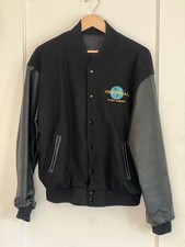 Vintage Universal Studios Varsity Jacket Leather Wool Bomber Jacket Size Medium