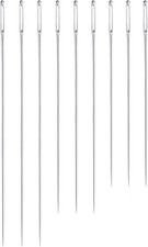 Medsuo 9pcs 4.9"/5.9"/6.9" Extra Long Darning Needles Sewing Silver