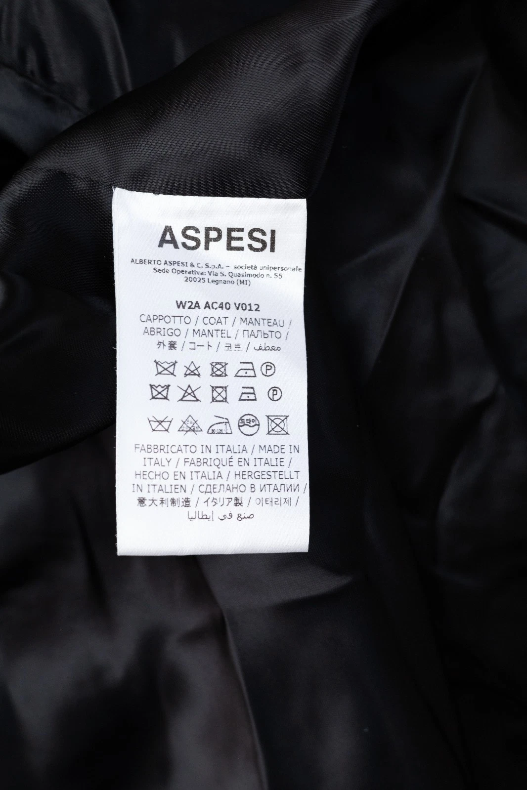 Aspesi Men's Grey Wool Solid Heavy Over Coat Size XL Made in Italy image 13
