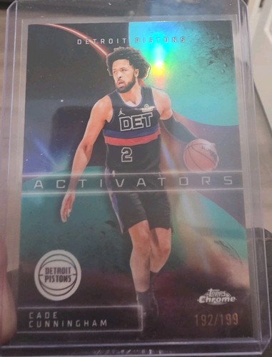 Nba Topps Chrome 2026 Cade Cunningham AC8 Activators Insert /199 Detroit Pistons