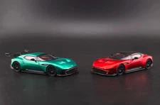 1:64 Fine Works64 Aston Martin Vulcan Diecast Model Car Opening Hood Metal Base