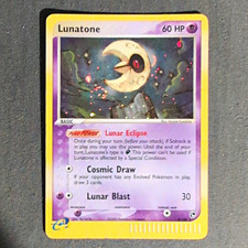 The Pokémon Company EX Sandstorm Lunatone 8/100 Holo Rare 2003 60 HP on eBay
