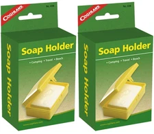 Coghlan's Plastic Soap Holder Storage Container - Yellow (2-Pack)