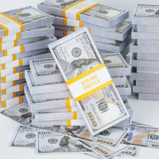 500 Ct- 100 Bills Prop Replica Money for Movies Parties Tik Tok Instagram Fake