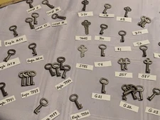 MIXED LOCK co VINTAGE ANTIQUE STEEL STEAMER TRUNK KEY, YOU CHOOSE $5.99-$14.99