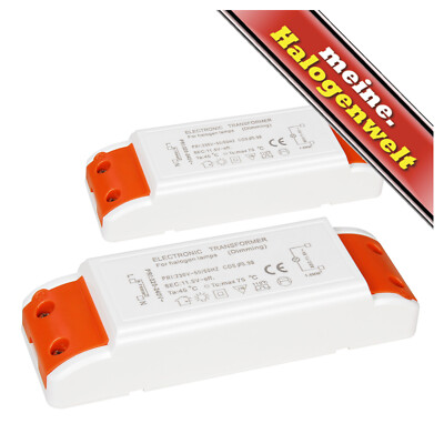 Elektronischer Halogen-Trafo 10-120W 12V/230V 120VA Transformator flach & klein