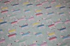 CUTE Unicorns 1/2 Yard Half Yd. 100% COTTON FABRIC Little Girl's Print Preschool