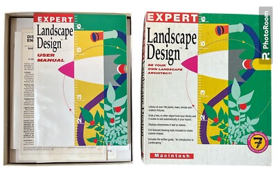 Apple Macintosh Expert Landscape Design Architect Software System 7 Compatible