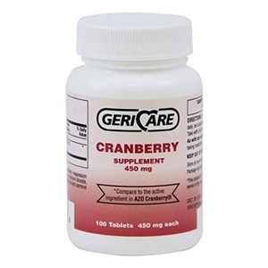 Geri Care Cranberry Pills. 450MG 100Count. Helps Your ...