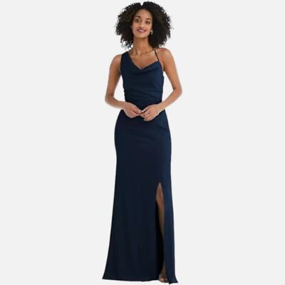 NEW Nordstrom After Six Draped Gown Midnight Blue Plus Size 22
