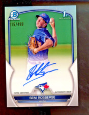 2023 Bowman Chrome 1st Auto Refractor 115/499 Sem Robberse #CPA-SR Cardinals