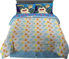 Pikachu "Pokeball Fun" Kids Reversible Bed Set-AB09CGCMDTH5, AB09CG24GNL6