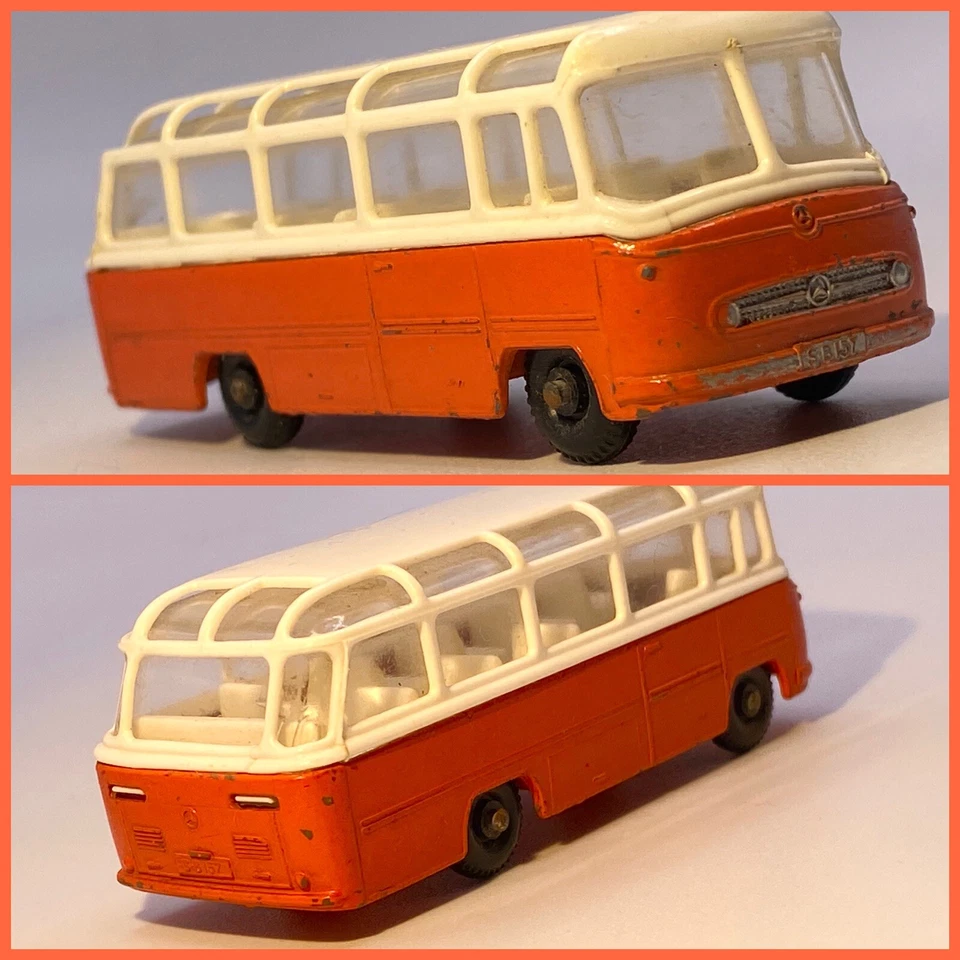 Matchbox🔥Lesney 1967 Mercedes Benz Coach -1:64- Hecho en Inglaterra Foto 3 de 4