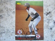 Red Sox Jose Malave Signed Autographed 1994 Classic New Britain Red Sox Mint