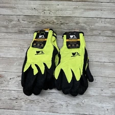 Wells Lamont Work & Home Latex Coated Gloves Snug Knit Wrist 4 Pair  Size: Large