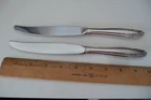 Two 2 Wallace Sterling Silver Dinner Table Knives Stradivari 10" no mono Deco