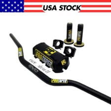 Original "Evo" PRO TAPER Handlebar Fat Bar DIRT BIKE 1 1/8'' ATV Quad GRIPS Pads