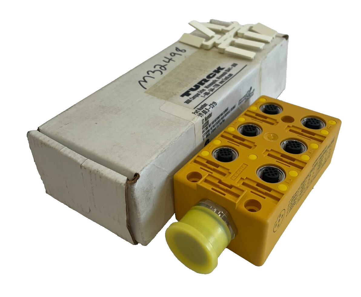 NEW TURCK VB 60.5-CS19 6 PORT JUNCTION BOX U0220 VB 605CS19