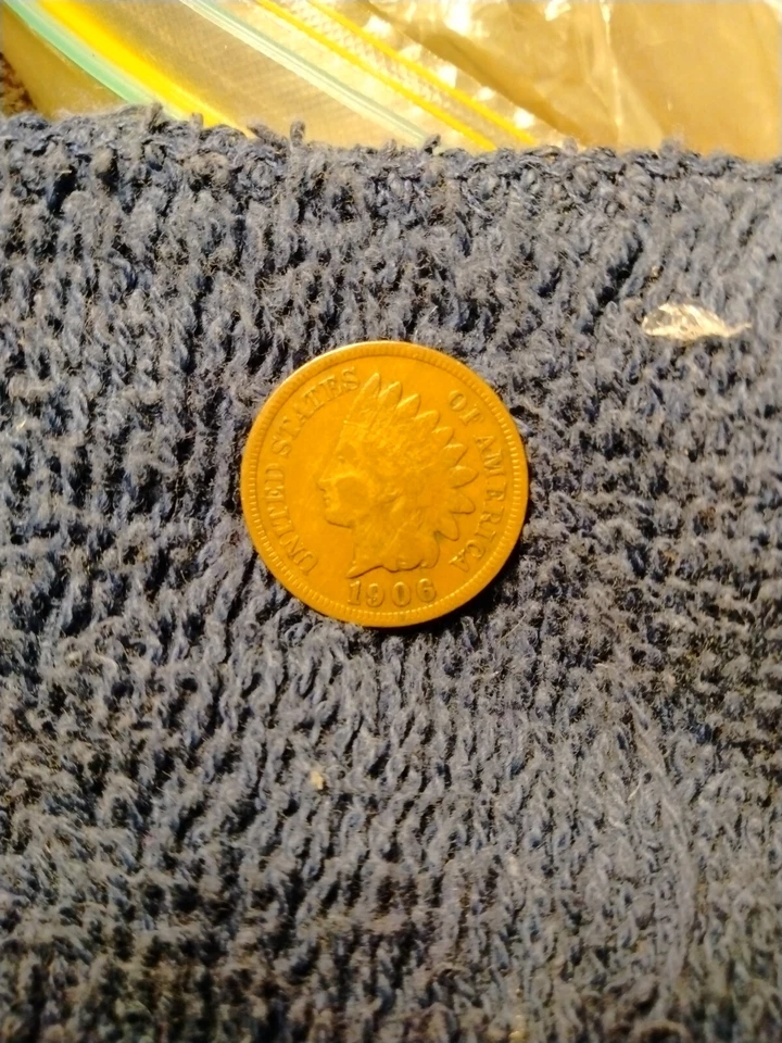 1906 P Indian Head Cent Woody Improper Alloy Mix - Image 3 of 4