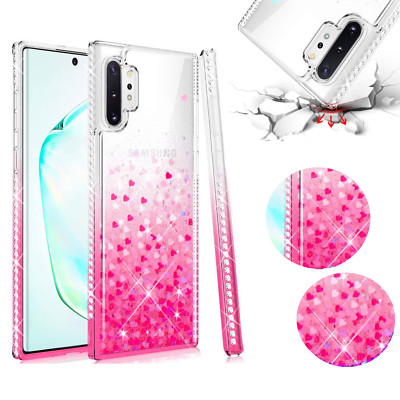 FÜR APPLE IPHONE 12 (6,1'') -DIAMOND LIQUID Flüssig Brokat Cover Case Hülle ROSA