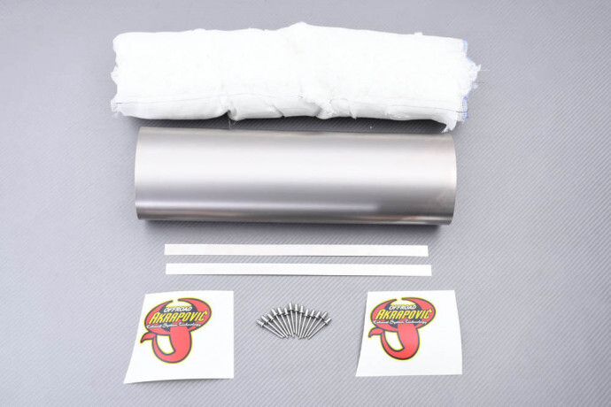 Kit laine de verre Akrapovic P-RK72TD42 et cartouche titane pour échappement M-TTH2D3A