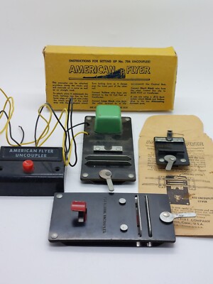 Vintage Gilbert American Flyer 3/16'' Scale Remote & Manual Couplers