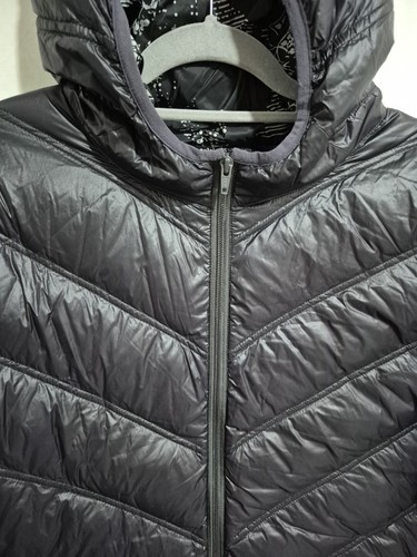 Taking Shape Black Puffer Jacket Coat Size 18 Ultra Light Down Travel Light - Picture 3 of 7