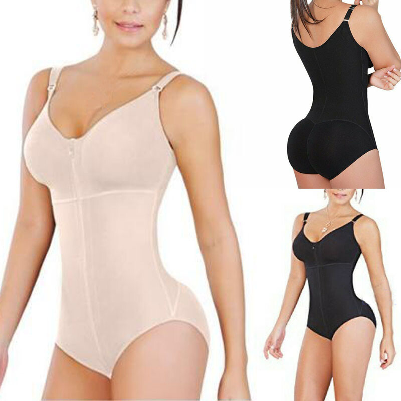 Women's High Waist Body Shaper - Butt Lifter & Slimming Shapewear - Black/Beige - Fajate Style Colombian Fajas