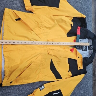Helly Hansen スノーボードジャケット イエロー Helly Hansen Yellow Black Men S Ski Snowboard Jacket Coat