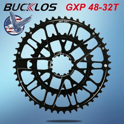 Direct Mount Chainring 48-32T Double Bike Chain Ring For SRAM Crankset Aluminum