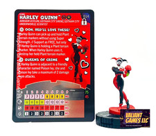 DC Heroclix Harley Quinn 014 w/ Card Roses for Red Iconix Set