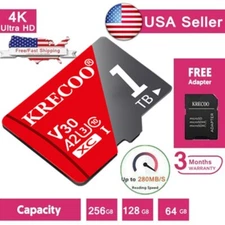 256GB Micro SD Card Ultra Memory Card with MicroSD to SD Adapter Wholesale Lot