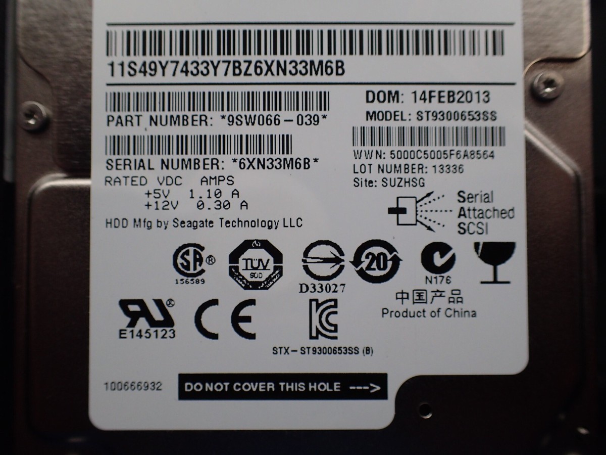 (未使用･未開封品)　レノボ・ジャパン旧IBM 300GB 15K 6Gb 2.5型 SAS HDD 00MJ141 kmdlckf IBM 00 aj300 - 600 GB 15 K 2.5インチSAS 6 Gb / s HS HDD 並行
