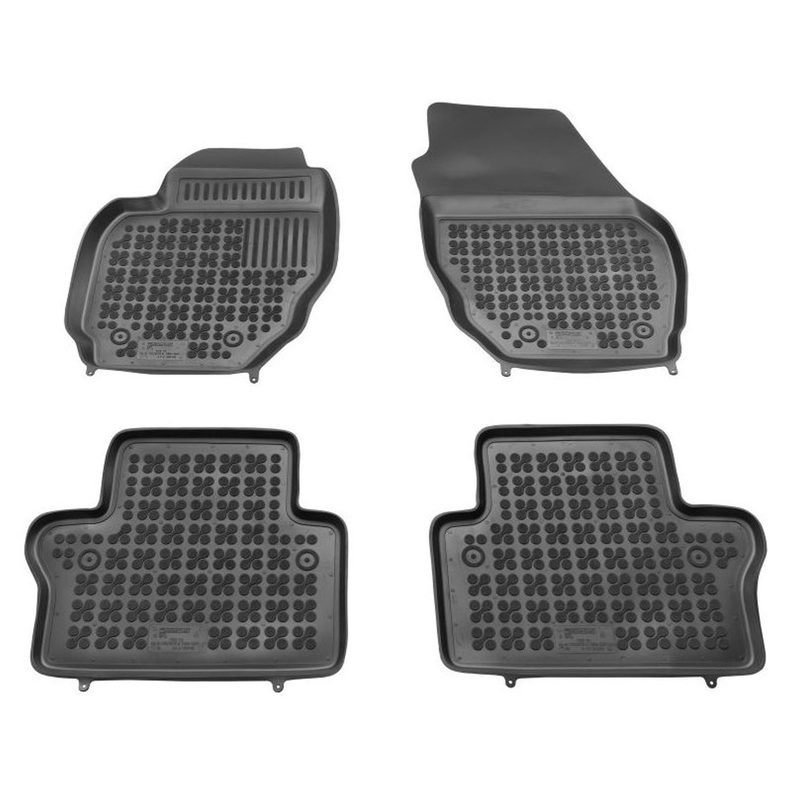 Tapis de sol Rezaw-Plast en caoutchouc pour Volvo XC70 II 2007-2016 noir