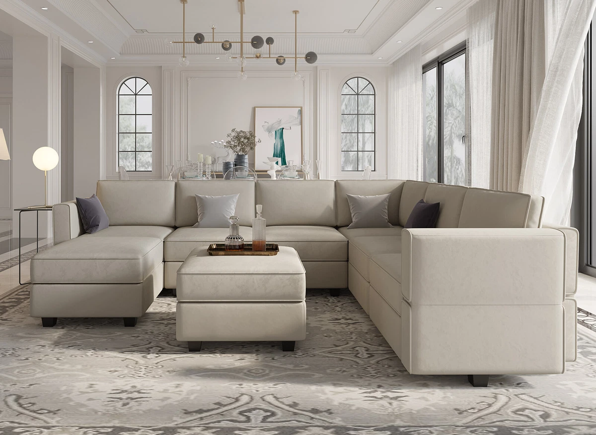 Ebay u shaped sofa deals