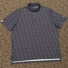 Men  s Polo RLX Ralph Lauren Golf Polo Wicking Shirt Size Extra Large Floral XL  