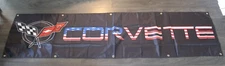 Corvette Banner Flag Big 2x8 ft Chevrolet Chevy Mechanic Garage Racing Man Cave